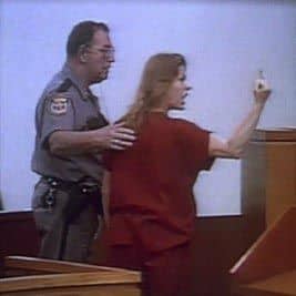 Aileen Wournos was not a happy camper at her trial.