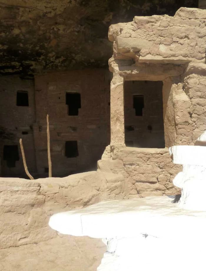 Anasazi ruins in Mesa Verde, Colorado are made from adobe. Though the inhabitants disappeared, their buildings remain surprisingly intact two centuries later.