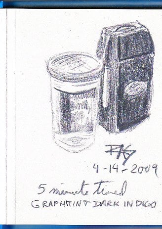 Monochrome sketches look good in blue or brown and don't need a lot of detail to get some dramatic accurate results. Robert A. Sloan