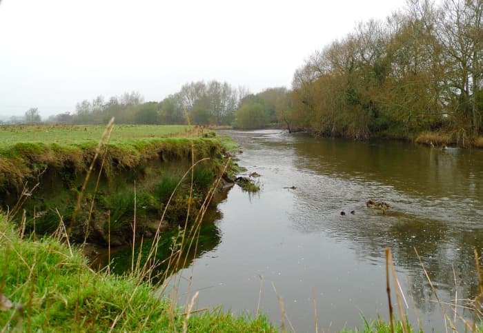 A picture of the upper reaches of the River Severn - the longest river to pass through England. This photo was taken in Wales.