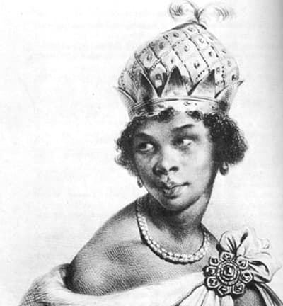 Queen Ann Nzhingha, 1583 - 1663. she died at the age of Eighty. She ruled Angola for Over Thirty years. she awakened the spirit of Nationalism and African Unity as a Warrior Queen with an Army of Amazon Women.