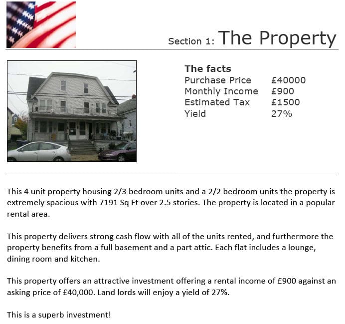 My second USA property "sourced" by Ajay Ahuja. The so-called facts were all lies. Upon purchase there were ZERO tenants!
