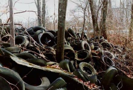 The tires of the cars create an unforeseen environmental hazard and gridlock in processing and recycling them
