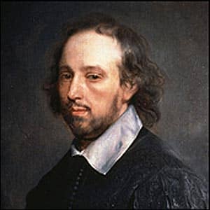 This is one of the earliest examples of a memorial portrait of Shakespeare and was probably produced in the late 1660s by the Dutch-born artist Gerard (or Gilbert) Soest.