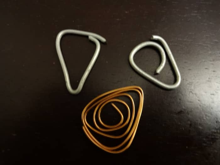 Try other types of materials like wire, and you might find some cool crafty ways to make guitar picks.