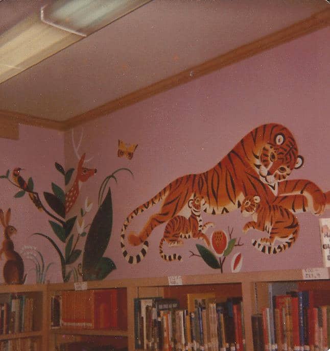 This noted artist from Maine decorated the children's room in this memorable way. Take a look on Amazon to see the wonderful books she illustrated.