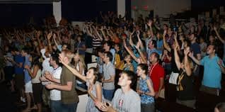People attending a religious service may express themselves in many ways, as we can see from this photo here. We are suggesting; With our personal concerns we come to you praying Father Most High Master and life giver of the entire universe.