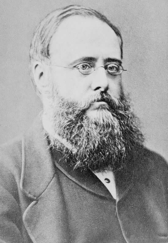 Portrait of British writer Wilkie Collins (1824-1889).