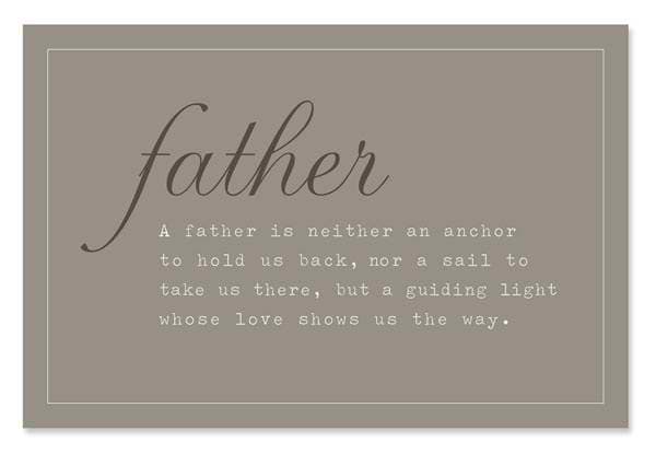 neither an anchor to hold us back nor a sail to take us there but a guilding light to show us the way