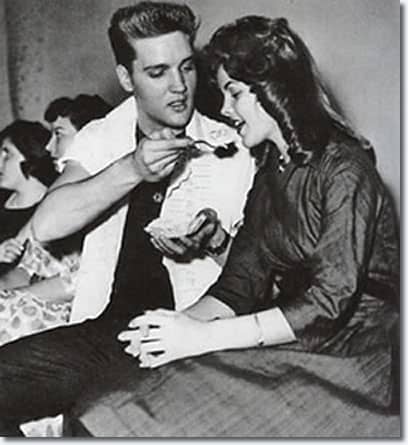 Priscilla was 14 years old when she met Elvis in Wiesbaden. In Germany, Priscilla would hang out at the Eagles Club, a place for eating and entertainment.