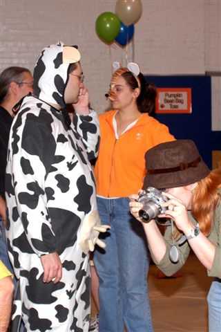 For those who give a cow on Halloween due to its pagan nature, why not throw a fall festival with costumes?