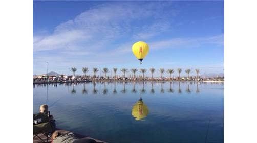 Riverview Park in Mesa, Arizona. I caught two channel catfish, and the folks around me caught more, including the wife!