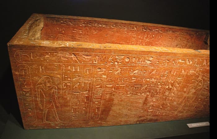 This beautiful quartzite sarcophagus was created by Hatshepsut and used to bury her late father, Thutmose I