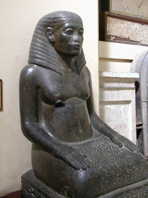Amenhotep the son of Hapu and Amenhotep III's master Architect. Like the great 3rd Dynasty architect, Imhotep, Amenhotep the son of Hapu was elevated to the status of God in the late Ptolemic period