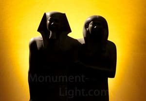 King Menkaura (Mycerinus) and queen, Egyptian, Old Kingdom, Dynasty 4, reign of Menkaura, 2490–2472 B.C.