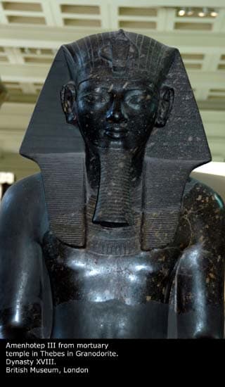 The chief Archeologist, Zahi Hawaas, said the black statue of Amenhotep III was made of Black Granite