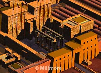 The Temple of Karnak was known as Ipet-isut. It is a city of Temples built more than 2000 years ago and was and was dedicated to the Theban Triad of Amun(Amon), Mut and Khonsu