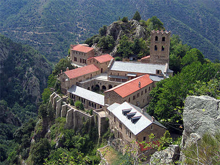Saint Matin at Abbaye Saint-Martin du Canigou, France, features in The Historian by Elizabeth Kostova