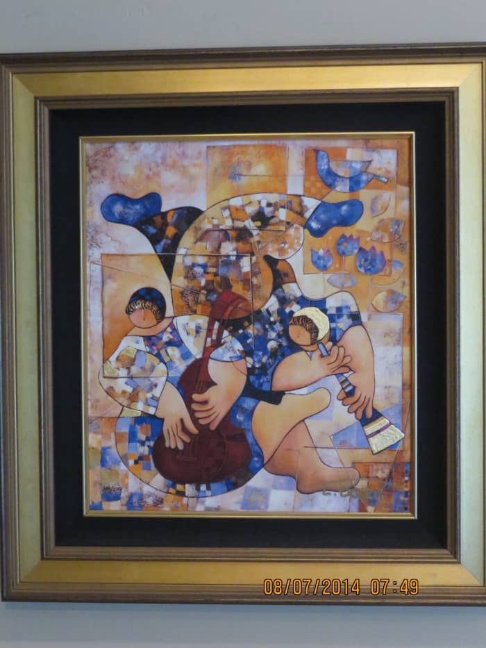"MUSIC IN HARMONY", DORIT LEVI, Giclee on canvas/2011: 201102-Princess Island