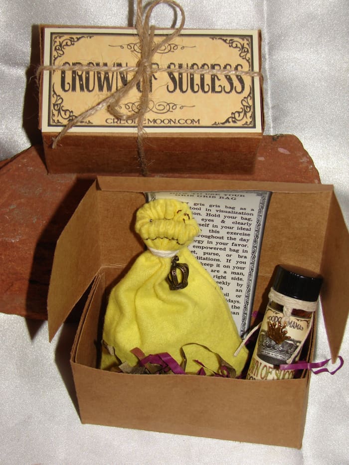 Mojo bags and gris gris contain many different types of herbs chosen for the magickal correspondences.
