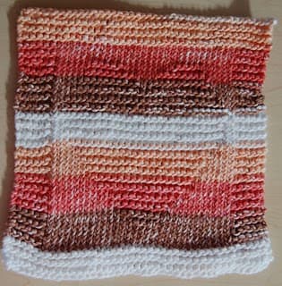 I love this knitted dishcloth of a heart because it is simple. I would however only use one color rather than multiple colors.