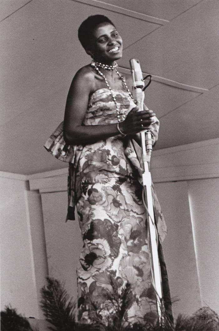 Miriam Makeba at the Monterey Jazz Festival in 1960 singing "Evolution of the Blues. She had just come from South Africa.