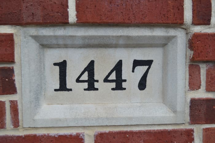 Imperfections in my paint job are evident upon close inspection, but the mailbox looks great from the street.