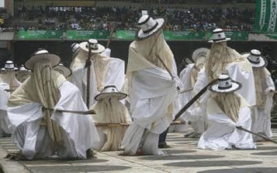 The dance displayed by the Eyos is not only spectacular, it involves dance steps that always keeps spectators spellbound.