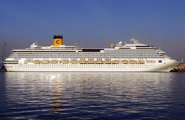 Costa Concordia Cruise Ship, owned by Carnival Cruise Line. A fantasy vacation