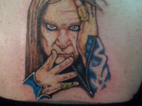 ozzy osbourne cross tattoo