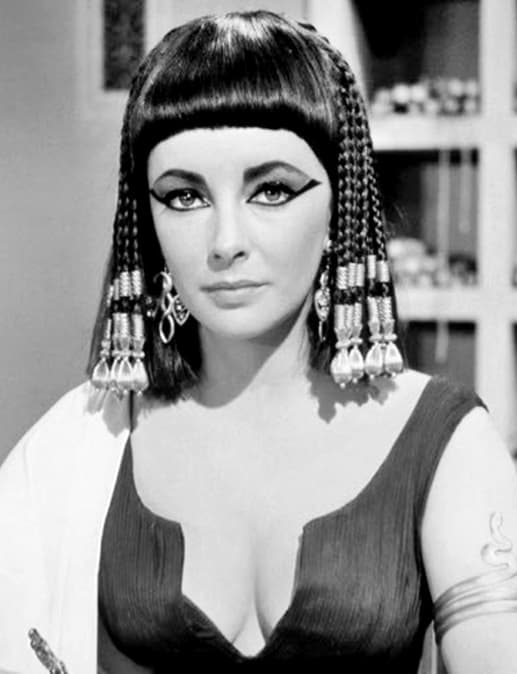 Elizabeth Taylor - The Cleopatra hairstyle - - Hairstyles with Bangs for Round, Oval, Square, Heart, Oblong Face by Rosie2010