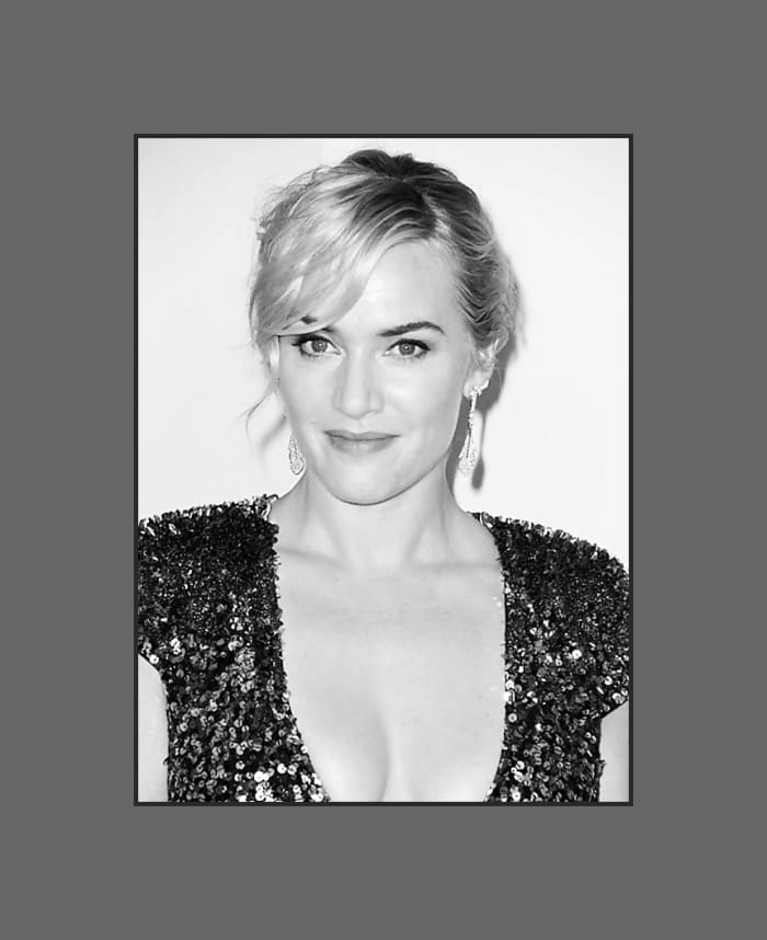 Kate Winslet's wears her long wavy bangs side swept and a bit more choppy. Very flattering for oval faces - 2013 Hairstyles with Bangs for Round, Oval, Square, Heart, Oblong Face