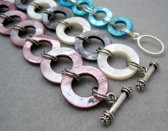 I almost always have shell bracelet and earring sales at craft shows so I make sure to stock up this inventory ahead of time.