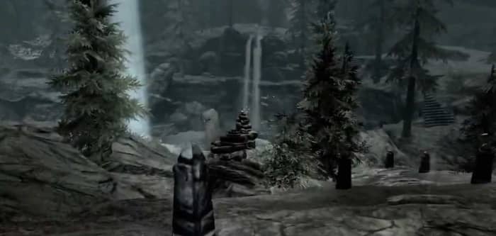 Skyrim Ancestor Glade - a place of unparalleled serenity......... until the hero arrives, drawing dawnguards and the armored troll to clash within the ancestor glade.