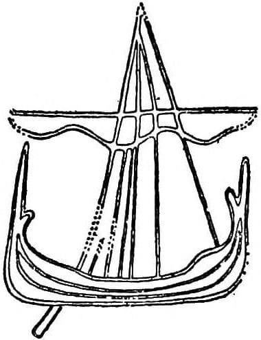 Maughold early stone ship carving illustrates the means of arrival by the Norsemen in the first half of the 10th Century