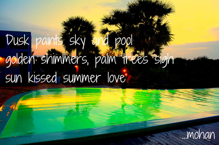 Haiga II: Summer Love (This picture was taken in a eco-resort called Dune in Pondicherry, South India)