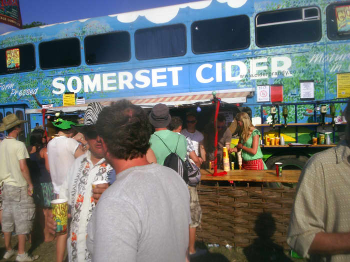 The Famous Somerset Cider Bus at the Glastonbury Festival Delishably
