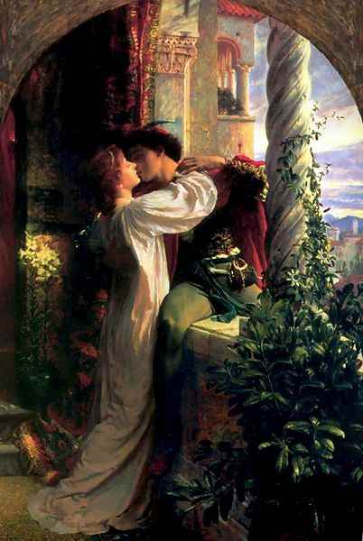 Romeo and Juliet by Frank Dicksee (1853-1928).