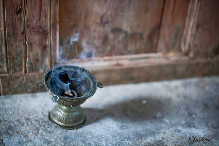 Be mindful of teh surrounding area when buring incense on your altar.