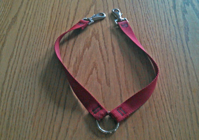 Be sure you have a good strong leash coupler if you're walking big dogs.