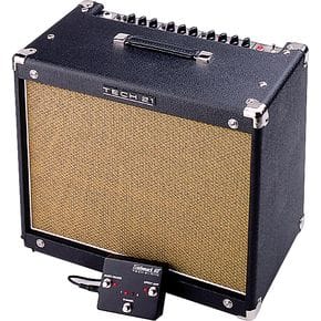 Tech 21's Trademark 60 is a solid state amplifier that utilizes analog modeling circuitry to create rich, warm tones.