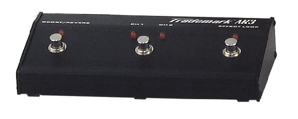 The Trademark 60's 3-button footswitch provides instant access to the amp's various features and sounds, although it loses a little flexibility in not having separate buttons for Boost and Reverb.