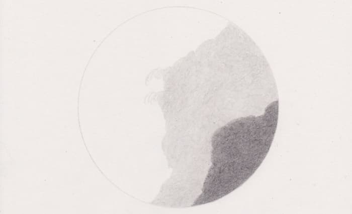 Pre-shading with a lighter grade of graphite can soften the textured appearance of the darker grade.