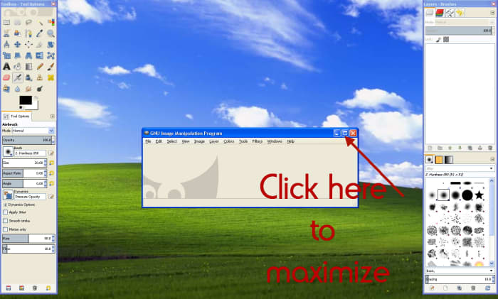 Maximizing GIMP
