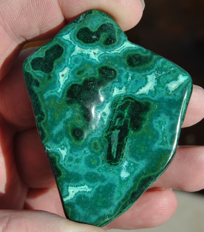 Malachite & Chrysocolla purchased on eBay (at a very low price) before Chrysocolla became as popular and well known as it is today. I think I'll make a Bolo Tie with it.