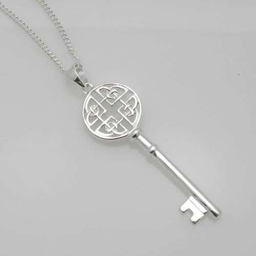 Celtic styled key and chain - Celtic ladies were entrusted with the household in the same way as the Norse women