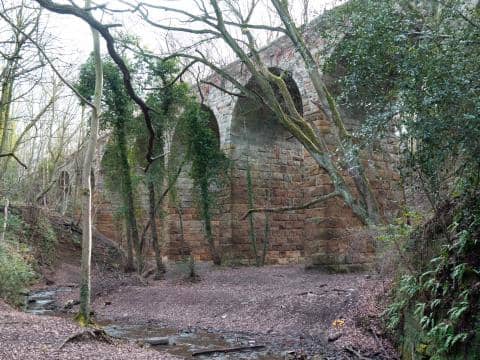 Waterfall Viaduct eased the passage of Cleveland ironstone in the Guisborough district to Teesside steel works. Now a listed structure (see Travel North 39)