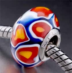 Buy Pandora beads online - like this handmade Murano glass bead from Amazon, created to fit a Pandora charm bracelet - stunning!