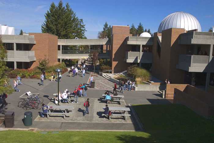 The Bellevue College campus - the largest community college in the state of Washington..