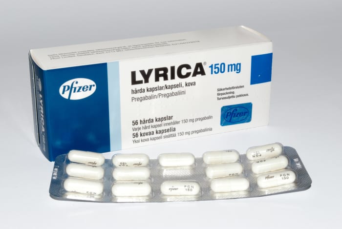 Lyrica - used for seizures, to treat fibromyalgia, to treat diabetic neuropathy, herpes zoster (post-herpetic neuralgia,) and neuropathic pain associated with spinal cord injury.